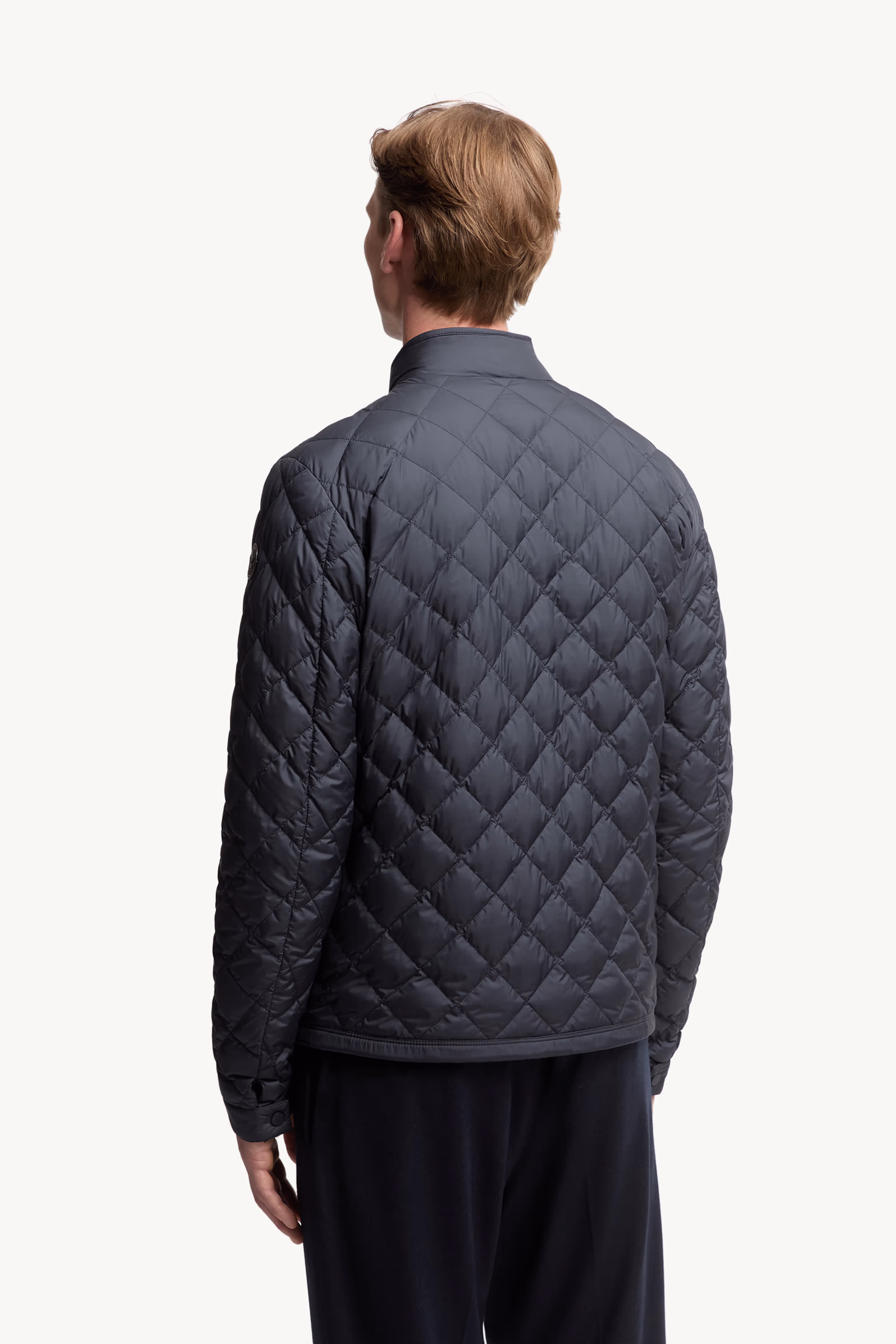 Plumífero corto acolchado con motivo de rombos Oise Hombre Azul Moncler 5